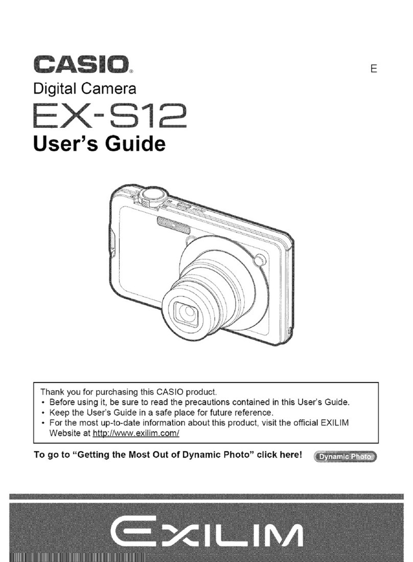 Casio EX S12 - EXILIM CARD Digital Camera User manual