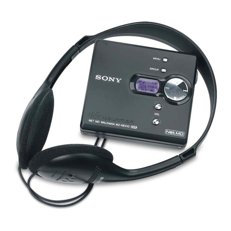 Sony MZ-NE410 - Net MD Walkman MiniDisc Recorder User manual