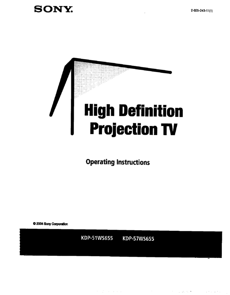 Sony KDP-51WS655, KDP-57WS655 User manual Sony KDP-51WS655, KDP-57WS655 User manual