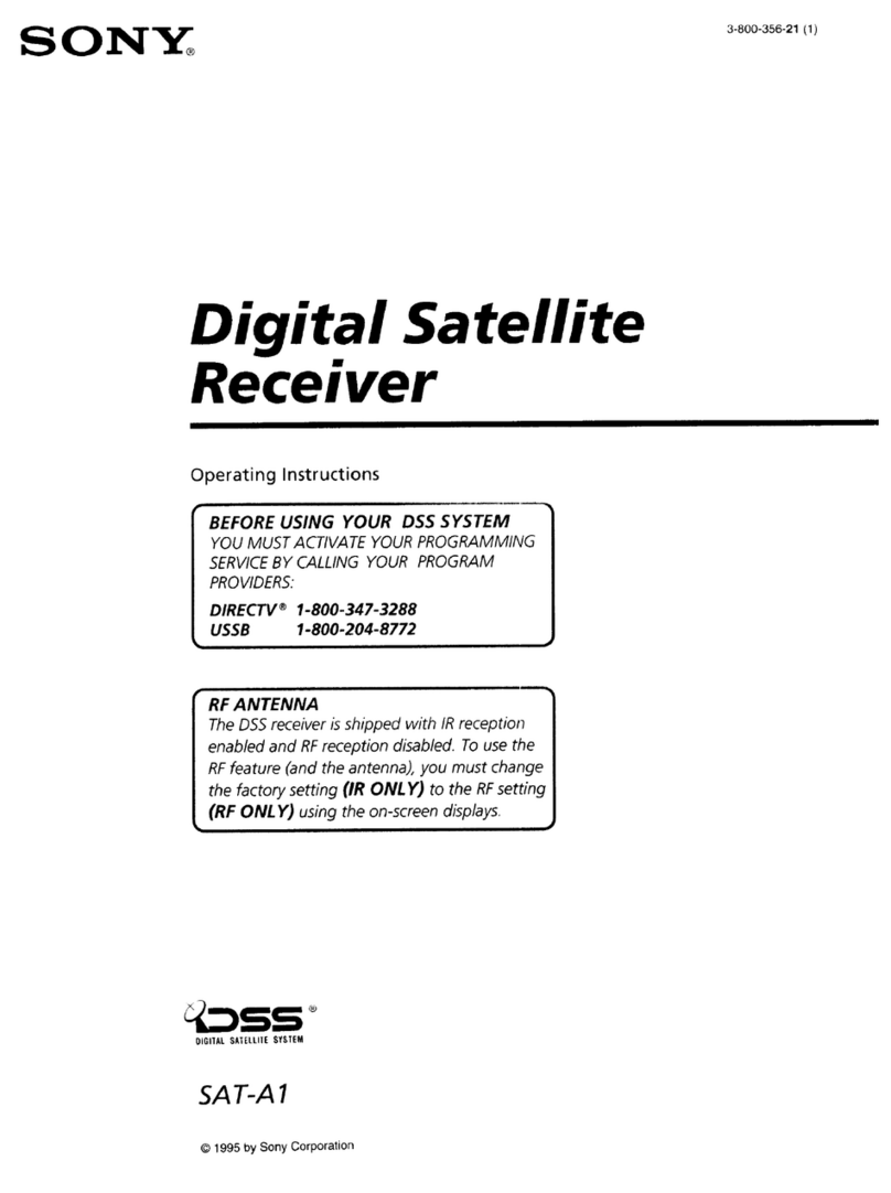 Sony DSS SAT-A1 operating instructions