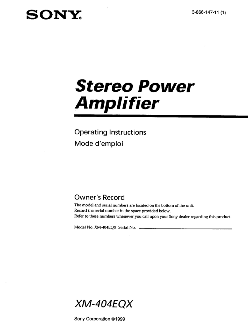 Sony XM-404EQX operating instructions