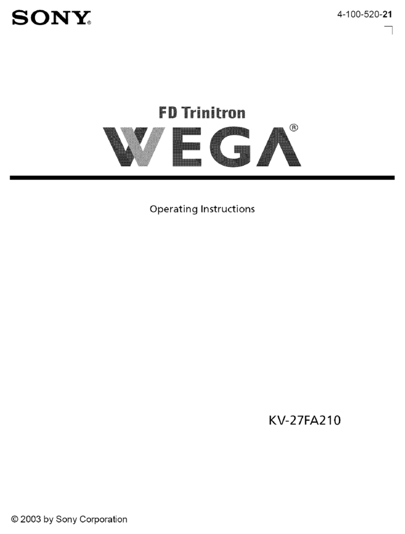 Sony WEGA KV-27FA210 User manual