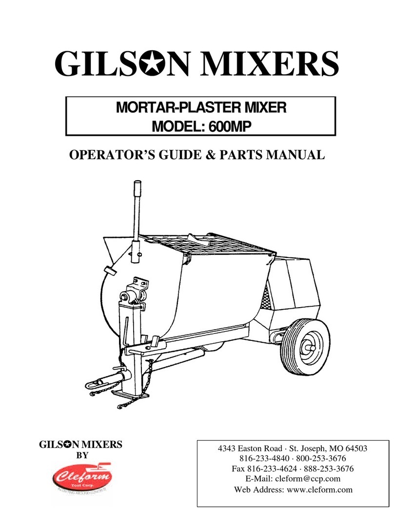 Cleform Gilson 600MP User manual