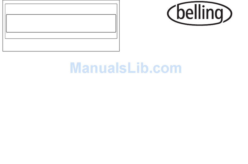 Belling IFF7030 Installation and user instructions