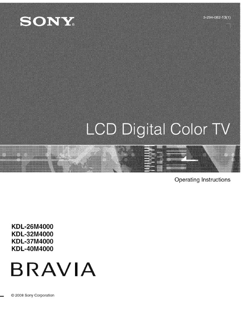 Sony BRAVIA KDL-26M4000 User manual