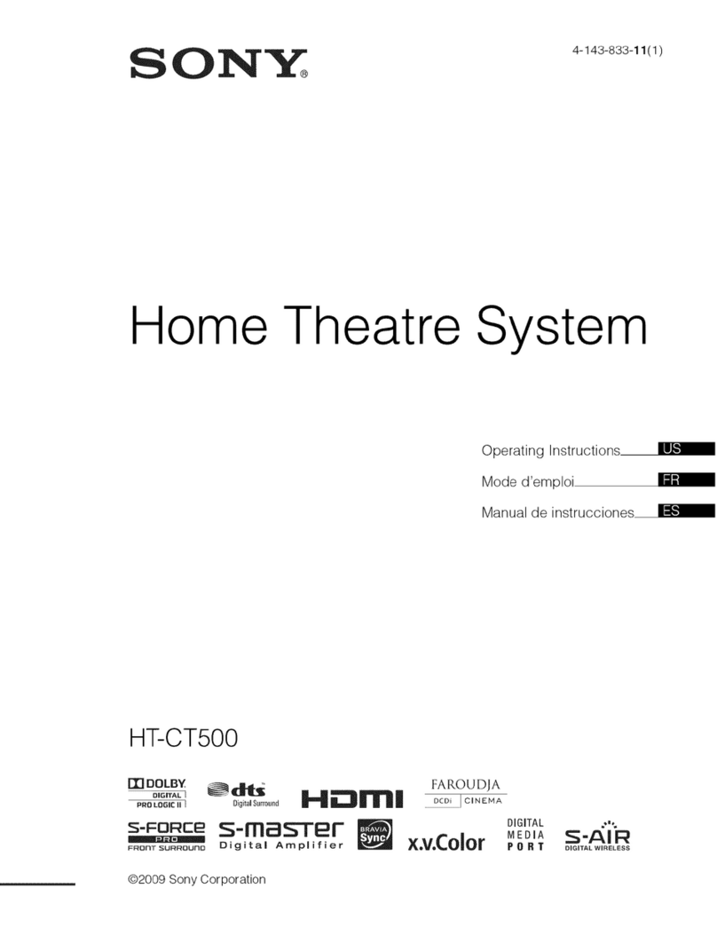 Sony HT-CT500  (HT-CT500) operating instructions