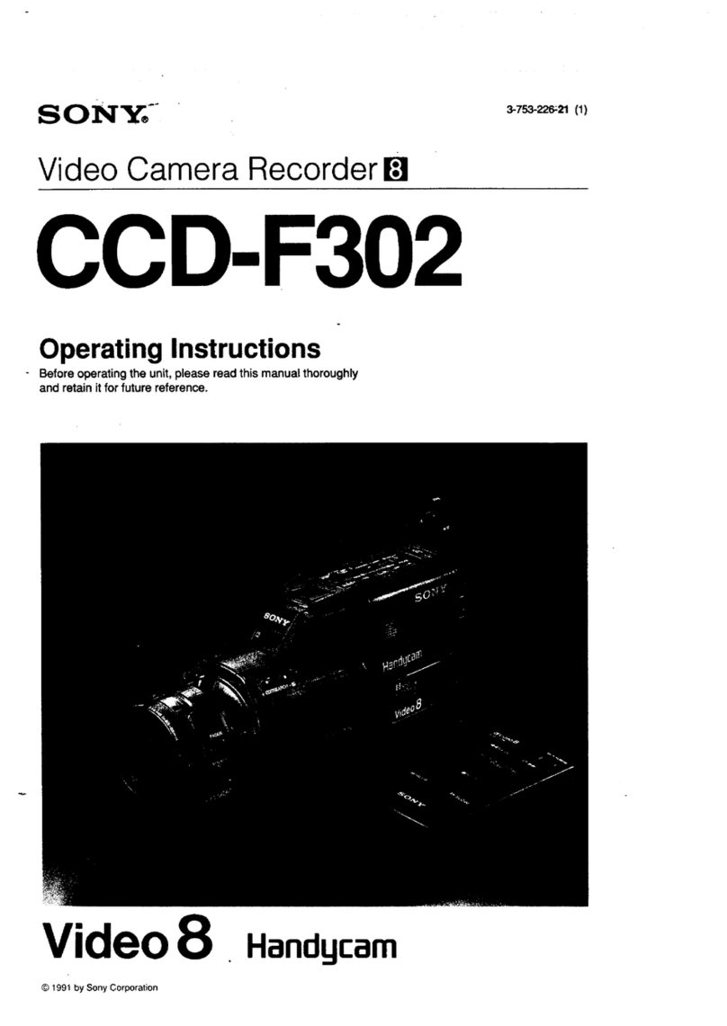 Sony Handycam CCD-F302 operating instructions