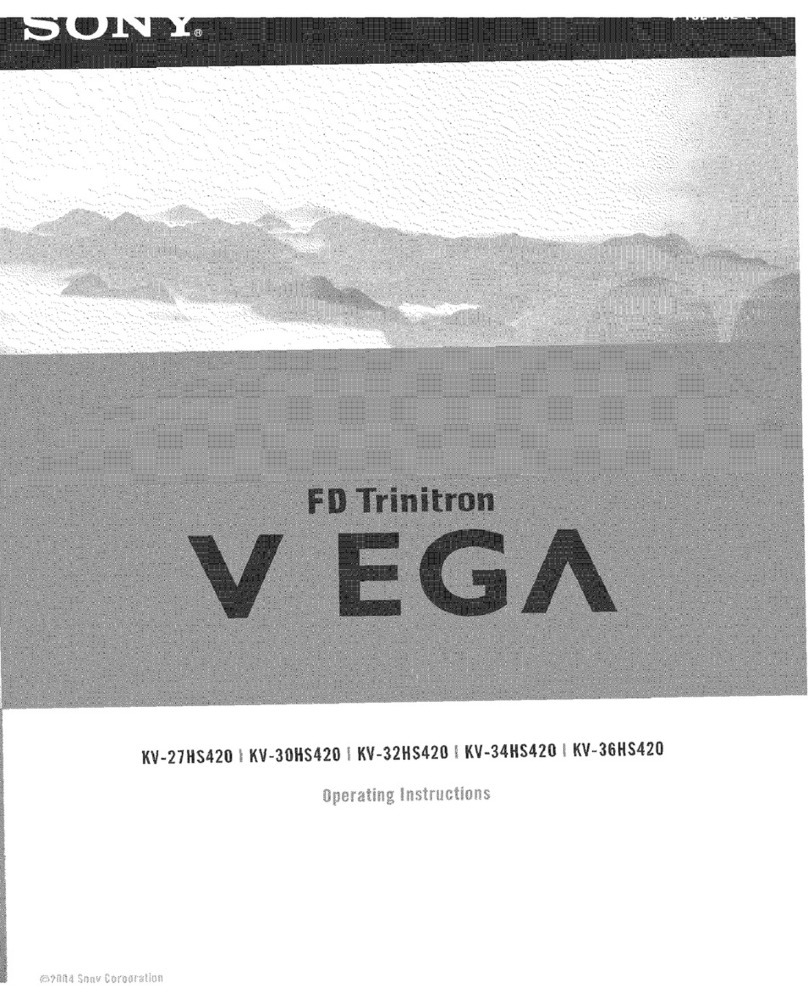 Sony FD Trinitron Wega KV-34HS420 User manual