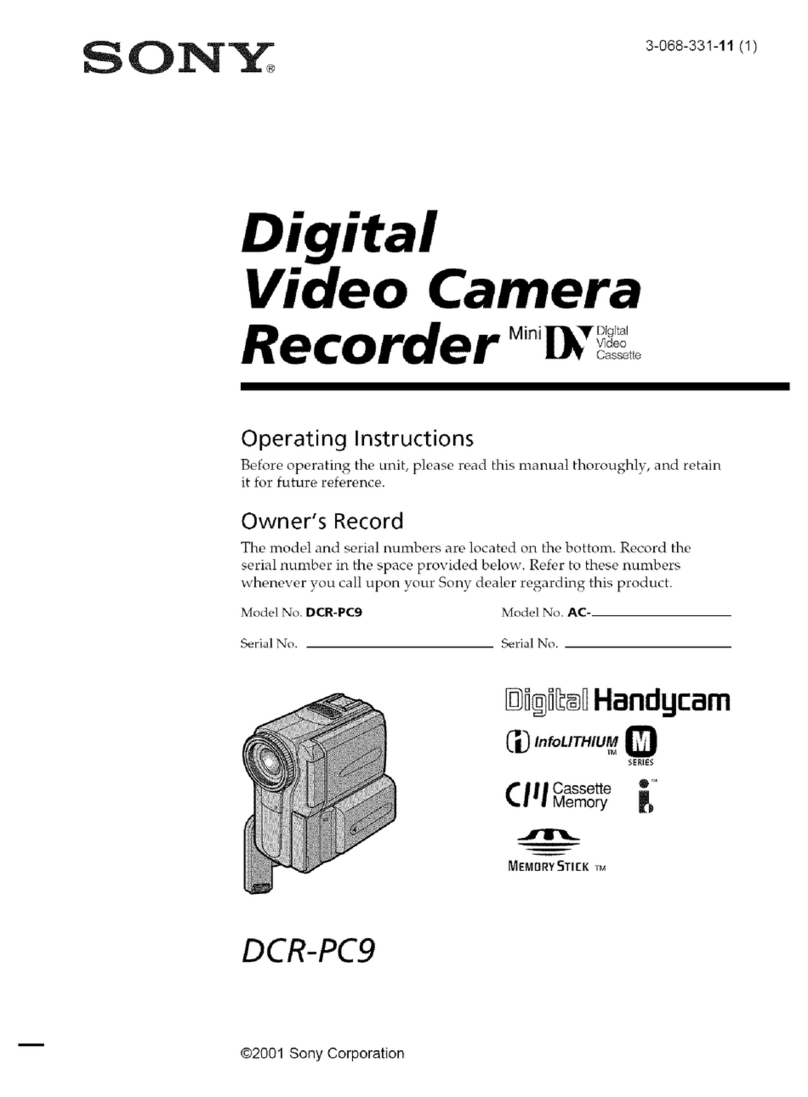 Sony Handycam DCR-PC9 User manual