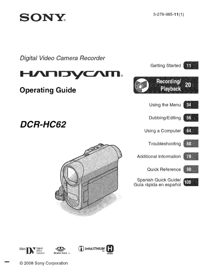 Sony Handycam DCR-HC62 operating guide