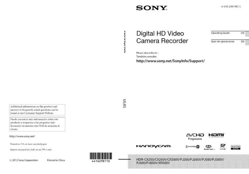 Sony Handycam HDR-CX250 Guia de operaciones