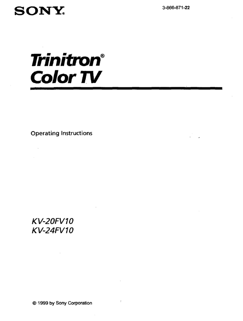 Sony Trinitron KV-20FV10 User manual