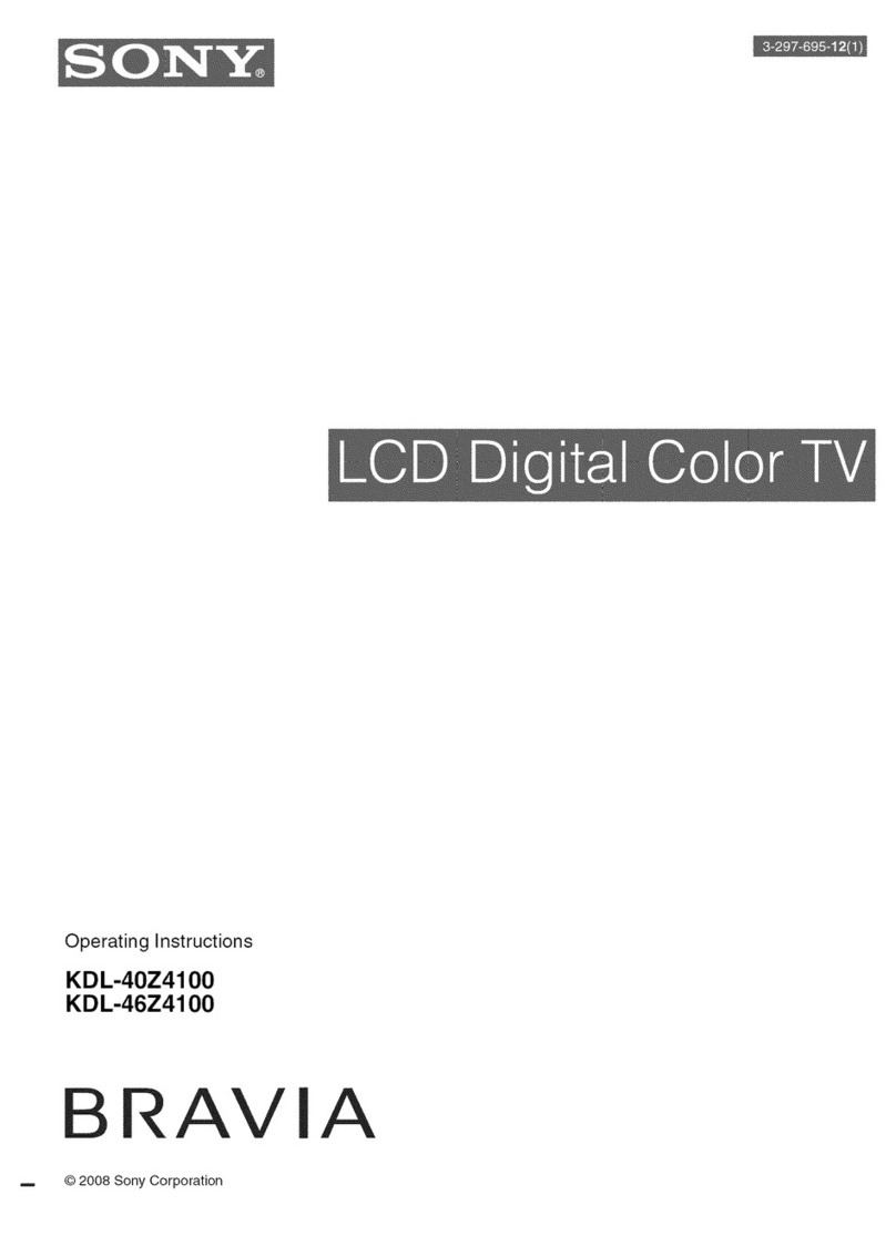 Sony KDL-40Z4100 - Bravia Z Series Lcd Television User manual