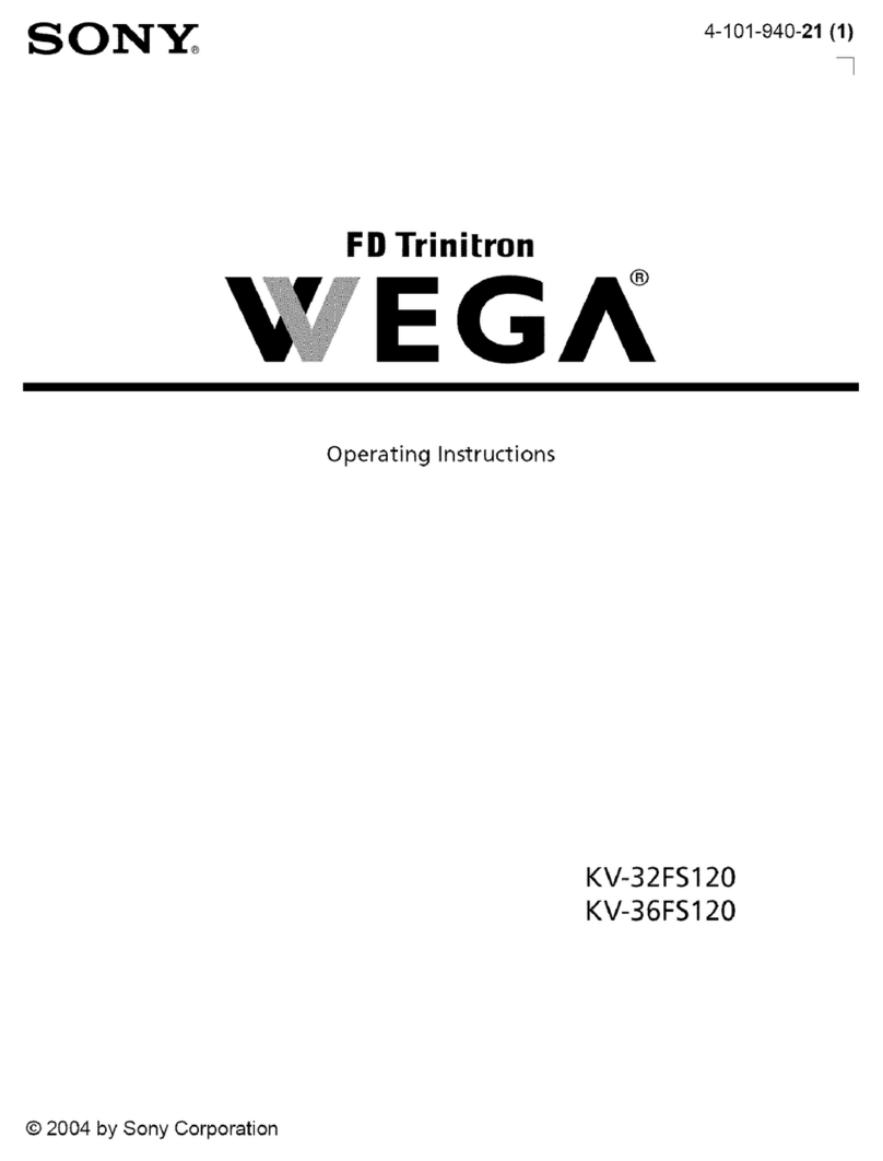 Sony KV-32FS120 - FD Trinitron WEGA Flat-Screen CRT... User manual Sony KV-32FS120 - FD Trinitron WEGA Flat-Screen CRT... User manual