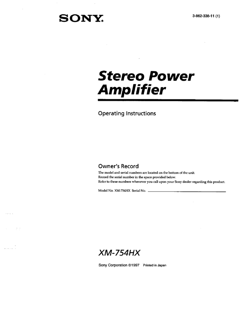 Sony XM-754HX Operating Instructions  (English User manual