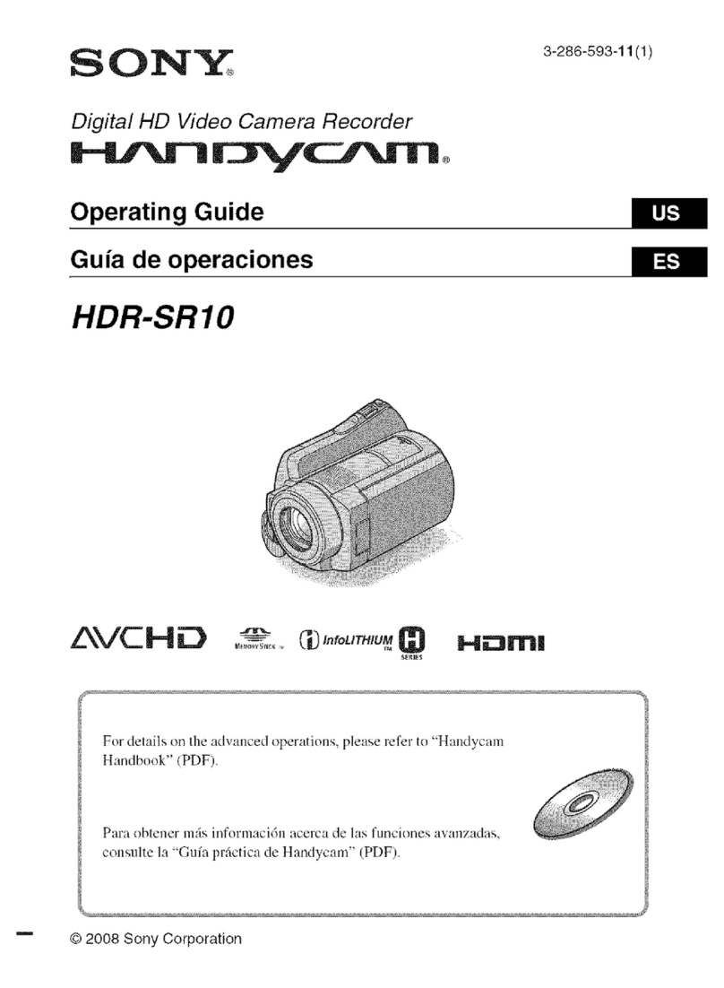Sony Handycam HDR-SR10 User manual