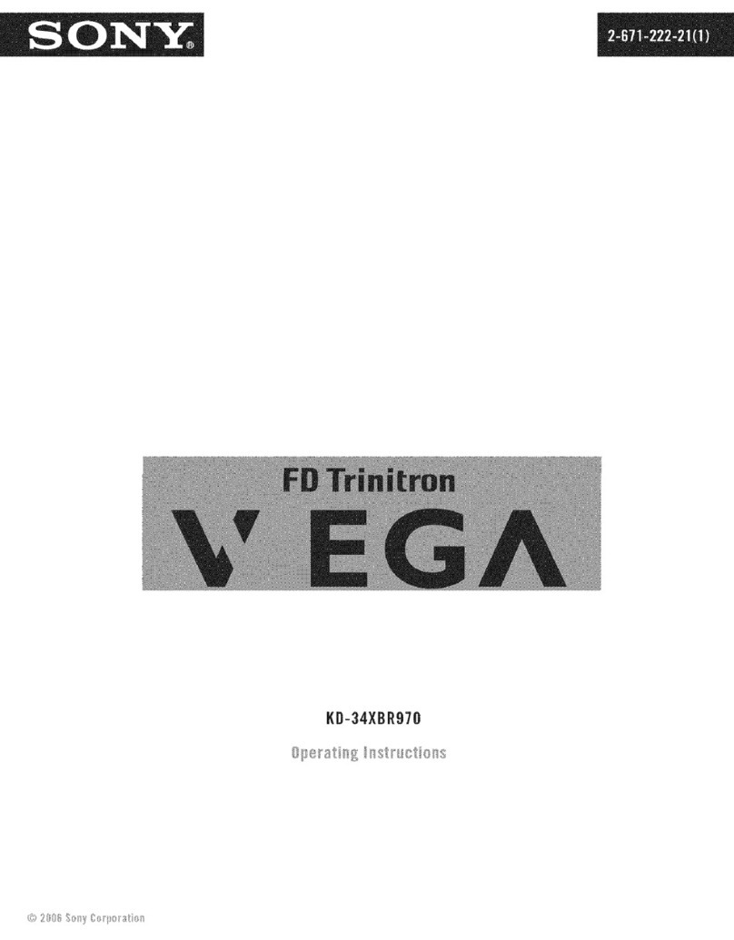 Sony Wega KD-34XBR970 User manual