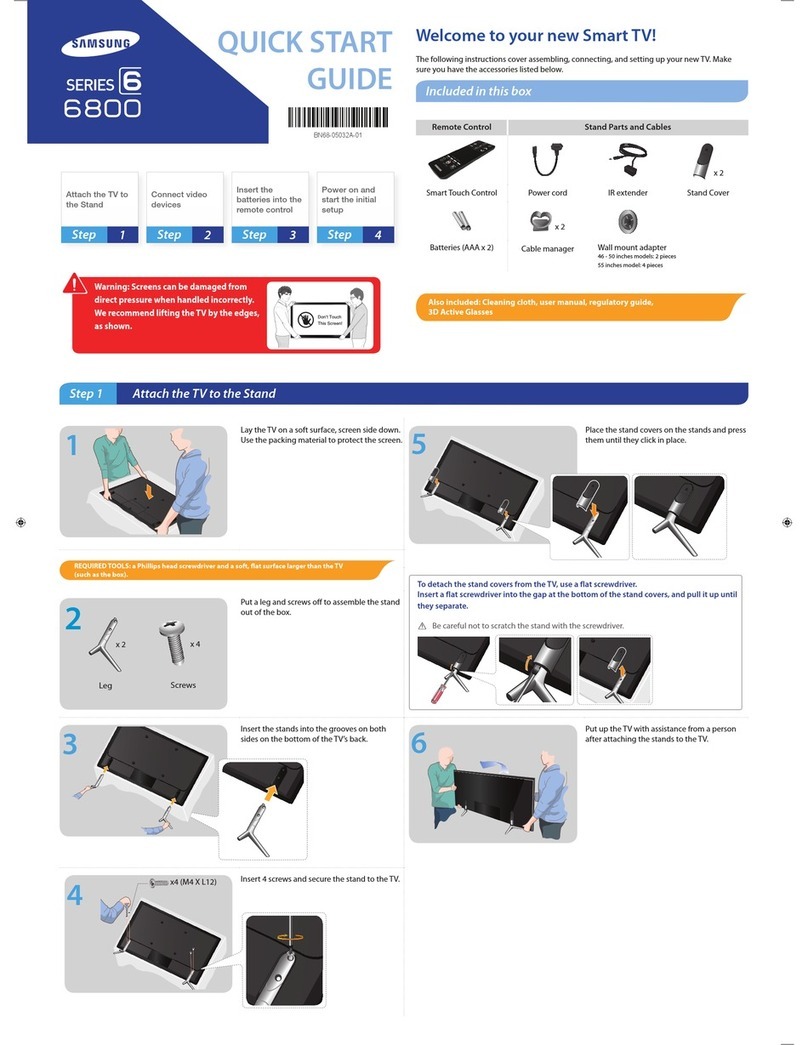 Samsung UN46F6800AF quick start guide