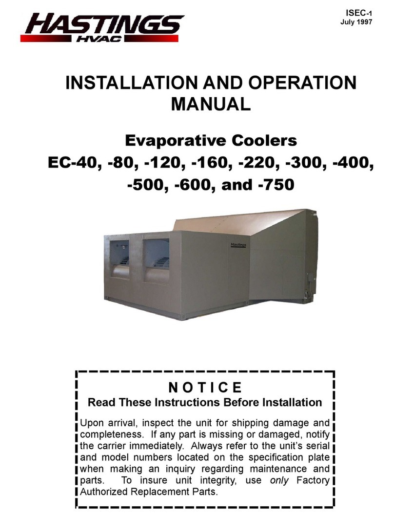 Hastings EC-40 Installation and operation manual