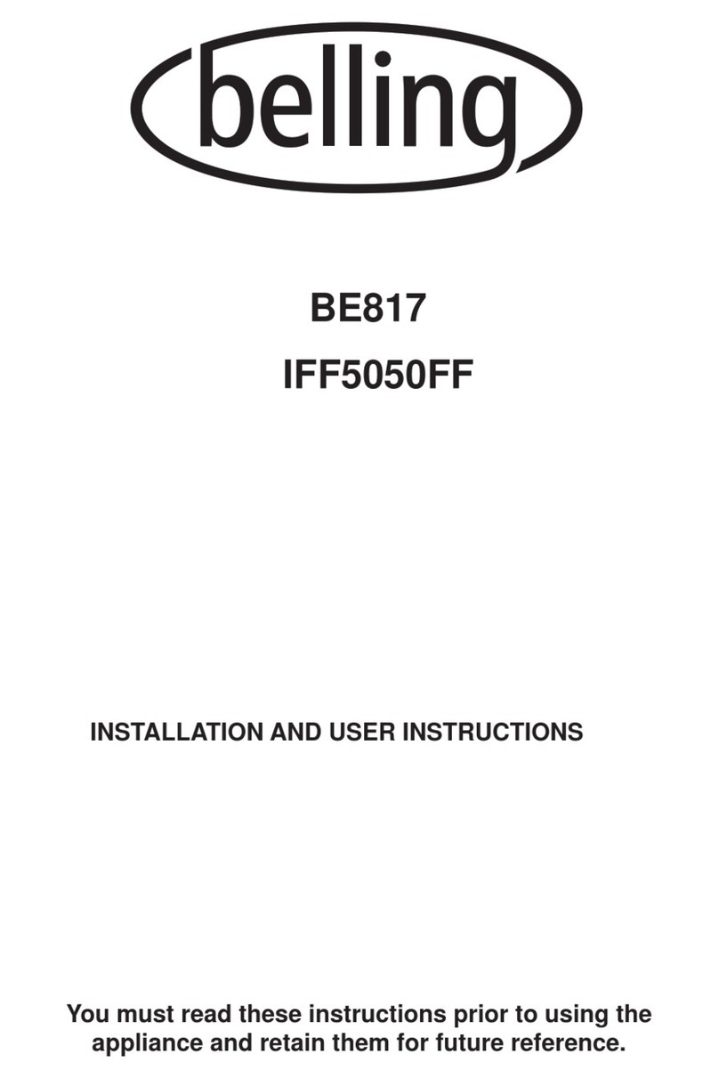Belling IFF5050FF Installation and user instructions