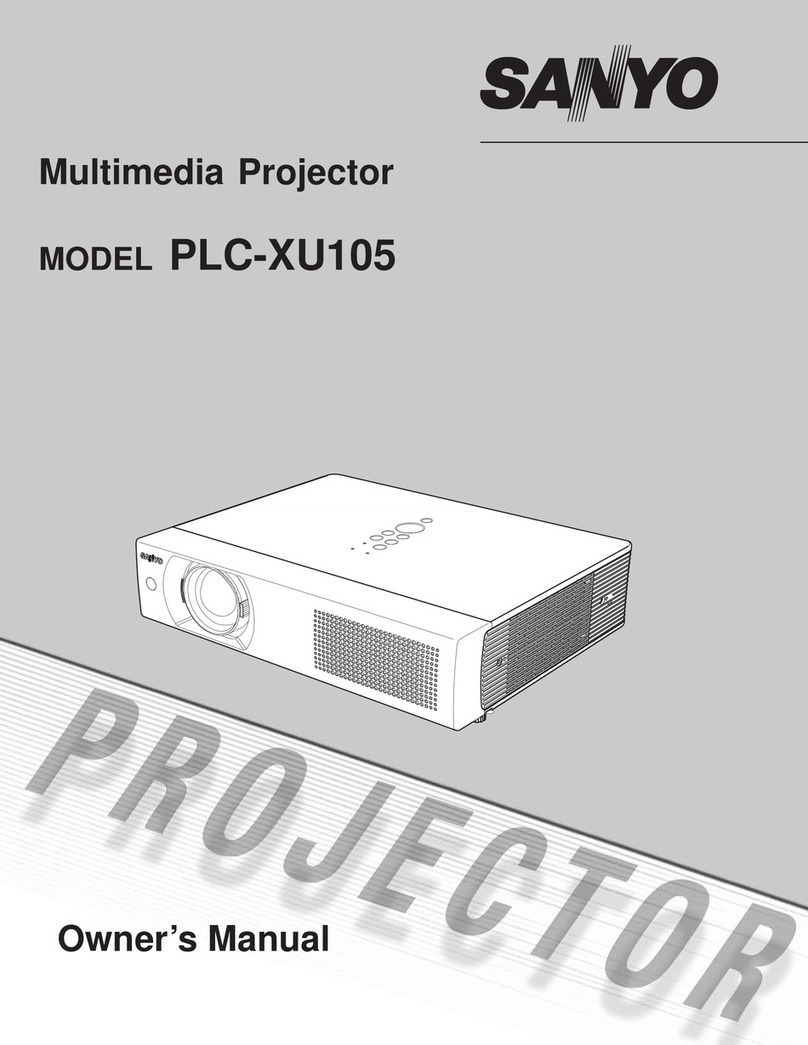 Sanyo PLC-XU105 User manual