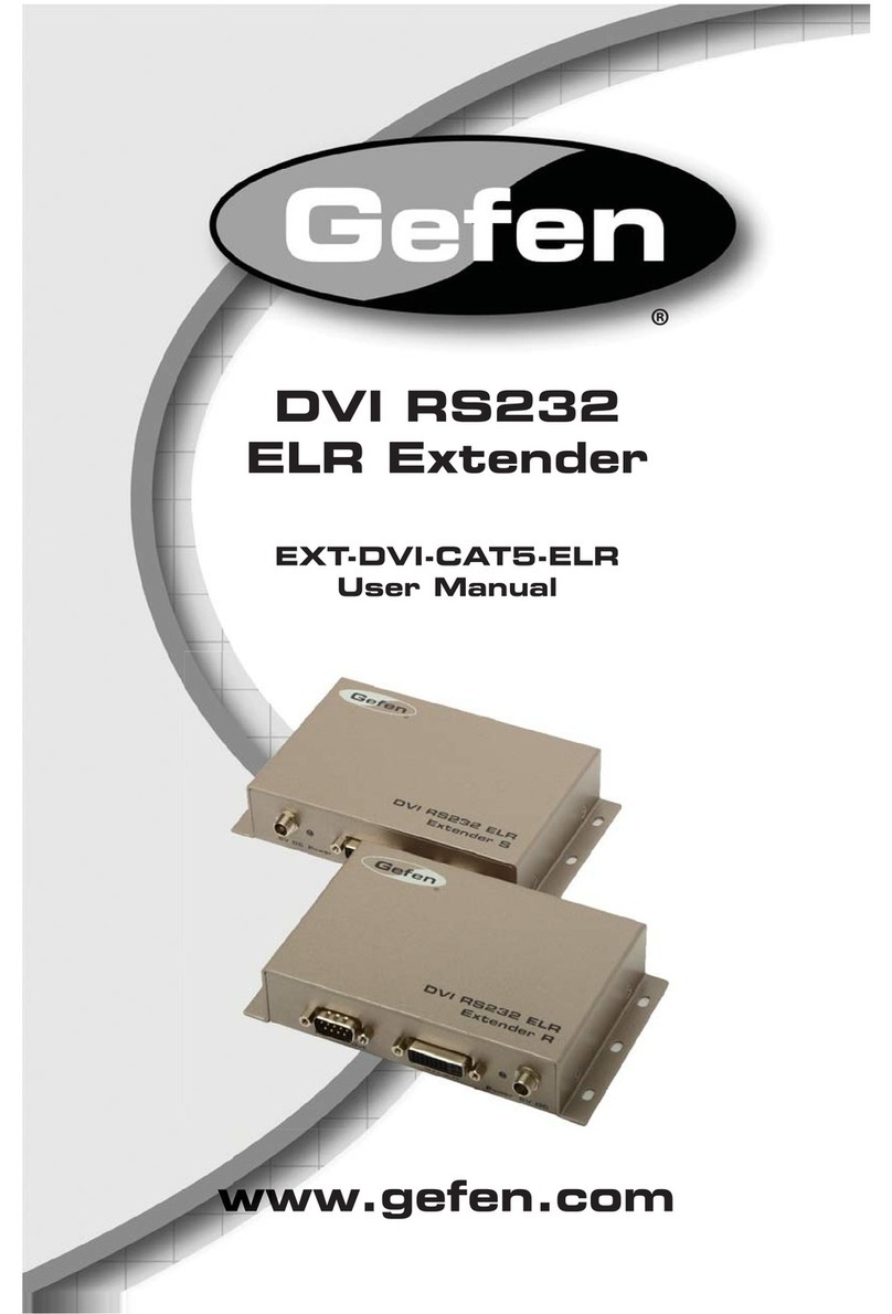 Gefen EXT-DVI-CAT5-ELR User manual Gefen EXT-DVI-CAT5-ELR User manual