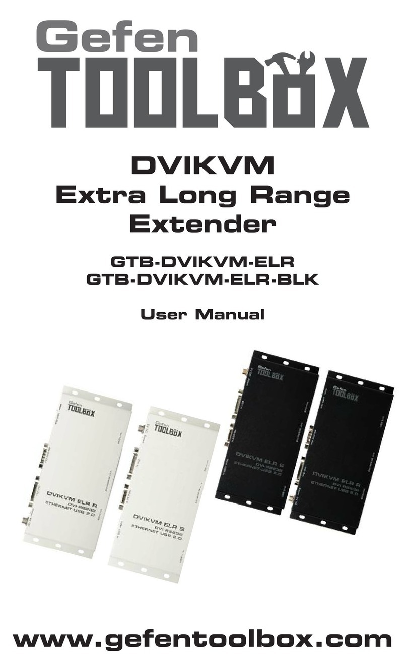 Gefen GTB-DVIKVM-ELR-BLK user manual