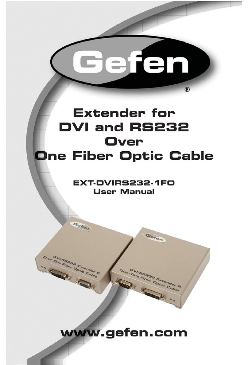 Gefen EXT-DVIRS232-1FO User manual