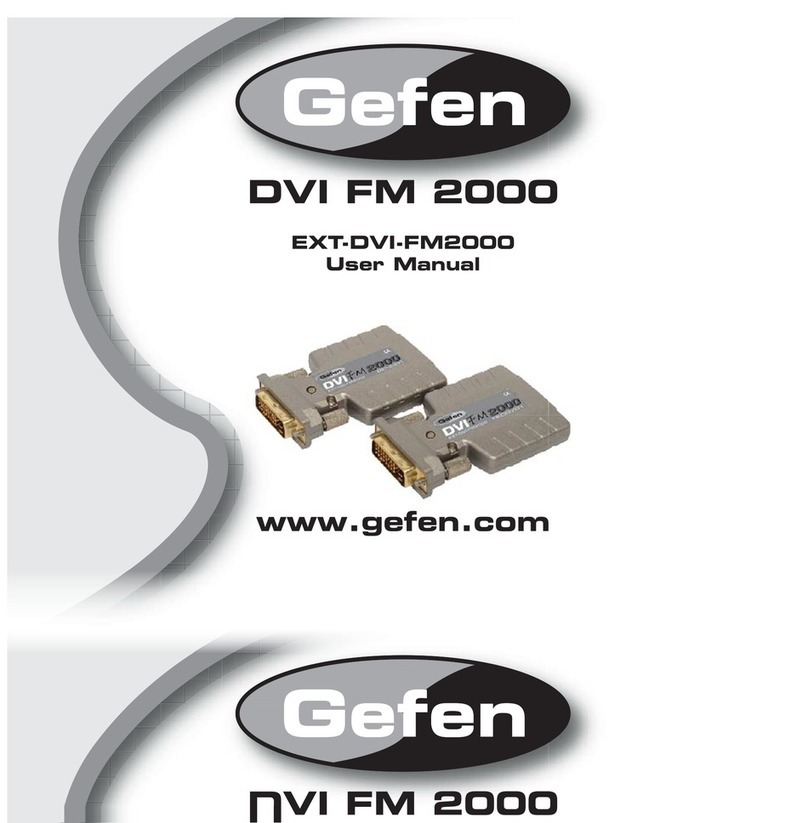 Gefen EXT-DVI-FM2000 User manual