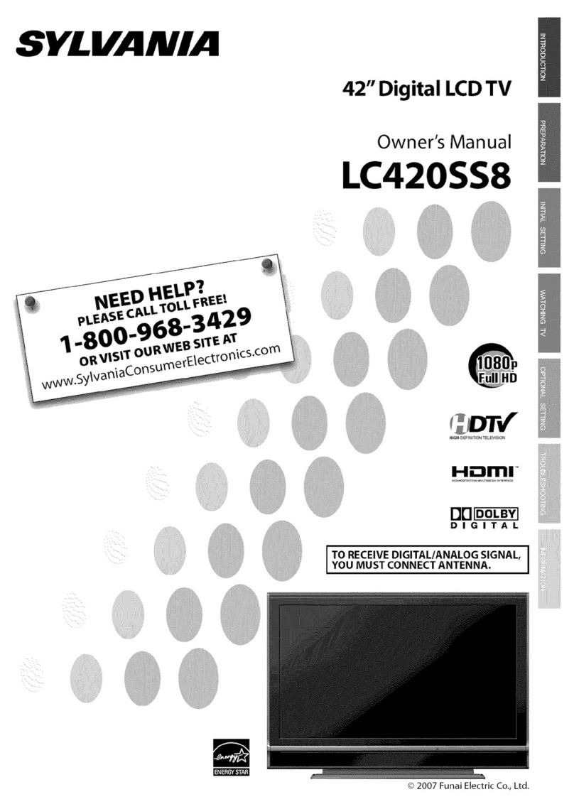 Sylvania LC420SS8 User manual