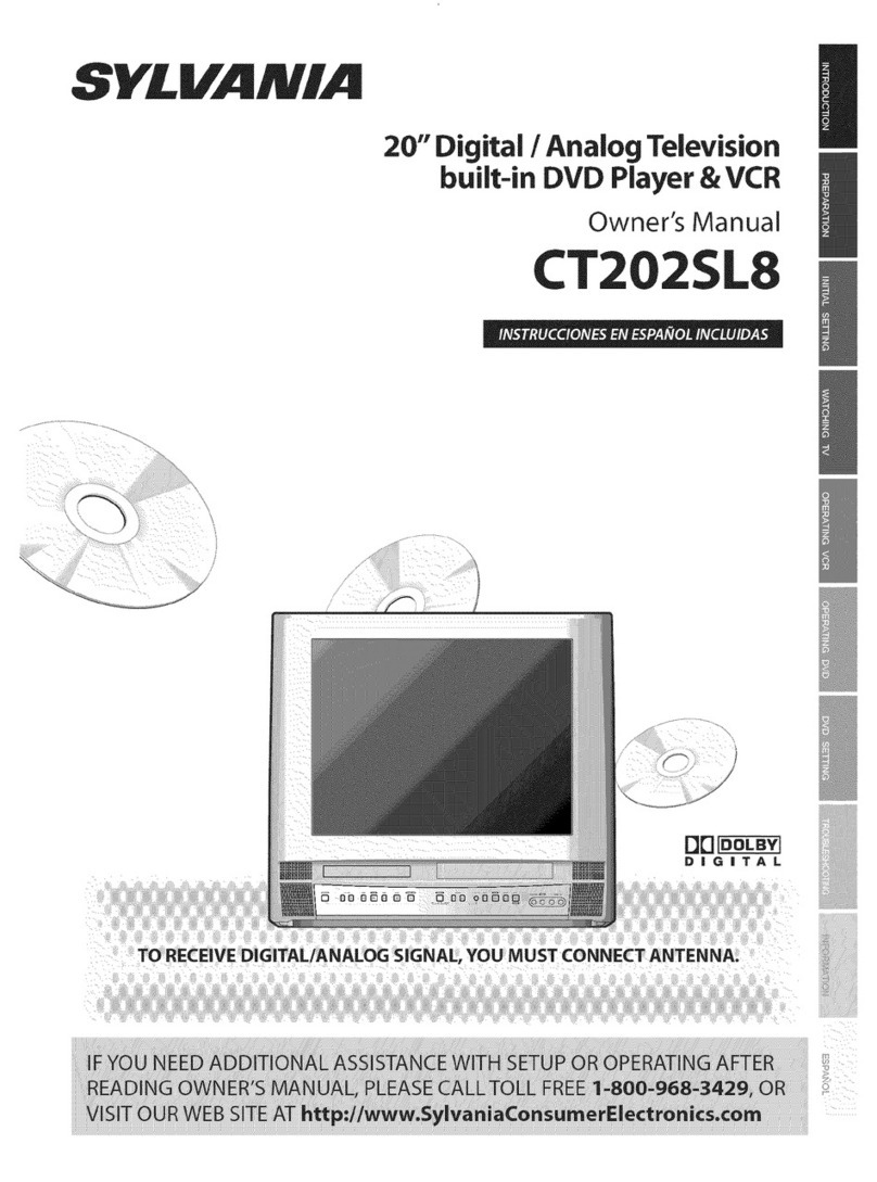Sylvania CT202SL8 User manual Sylvania CT202SL8 User manual