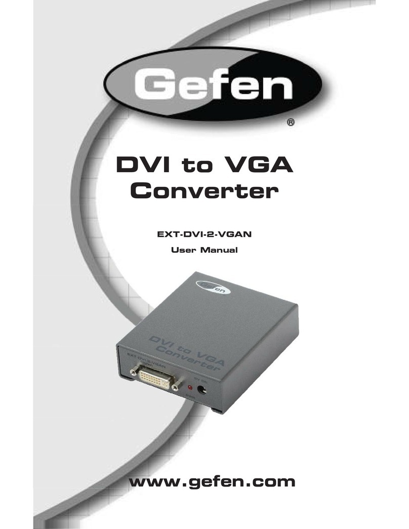 Gefen EXT-DVI-2-VGAN user manual