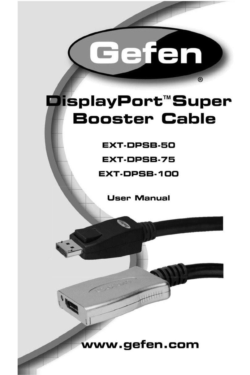 Gefen DisplayPort EXT-DPSB-100 user manual
