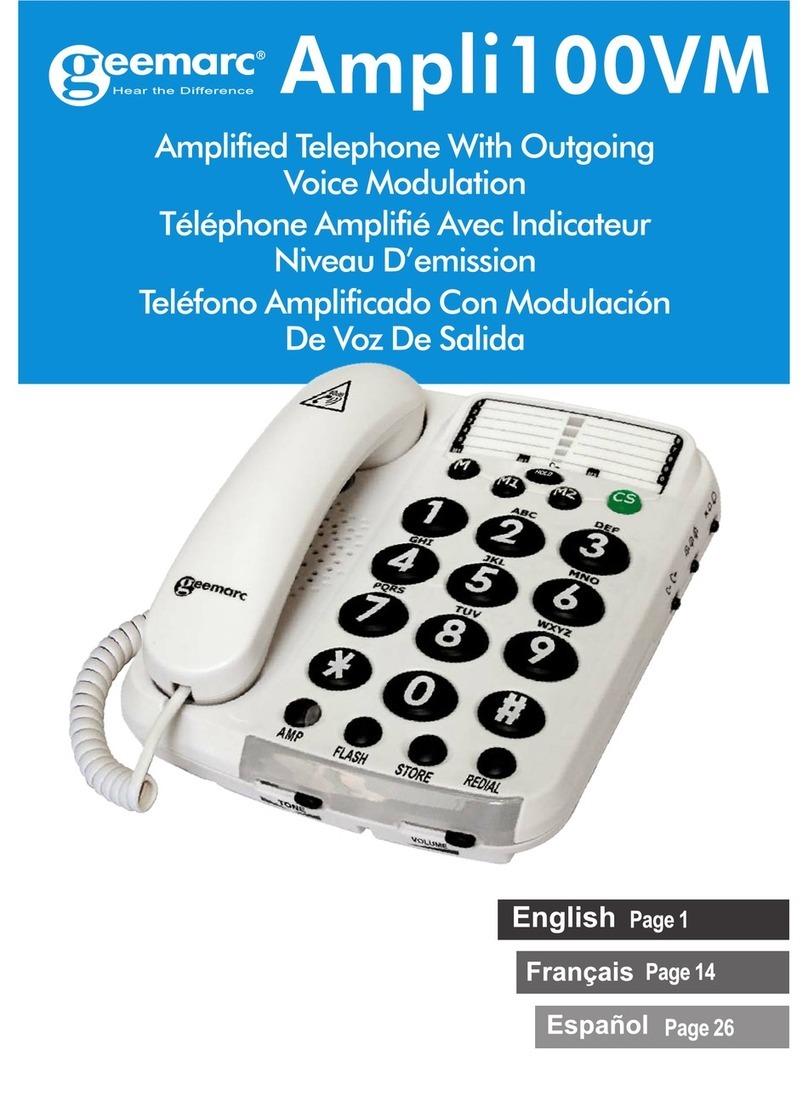 Geemarc Ampli100VM User manual