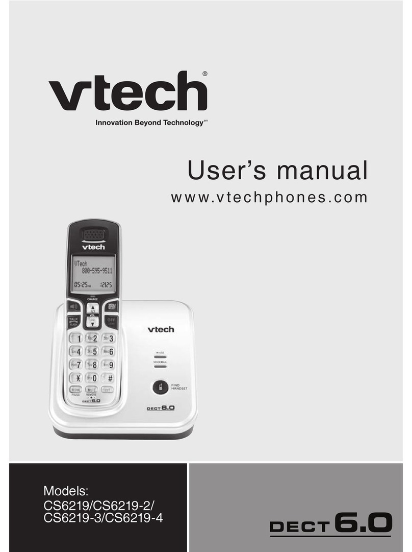 V-tech DECT 6.0 CS6219 user manual