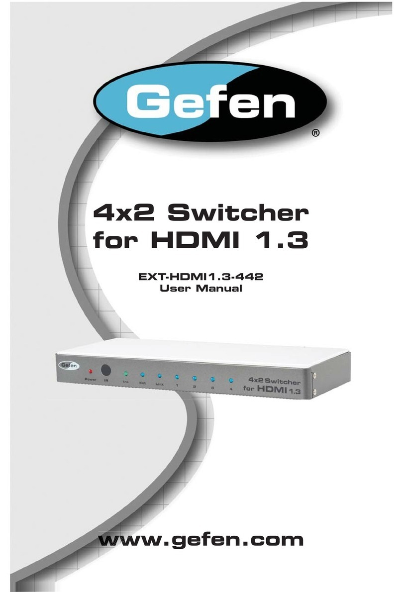 Gefen EXT-HDMI1.3-442 User manual Gefen EXT-HDMI1.3-442 User manual