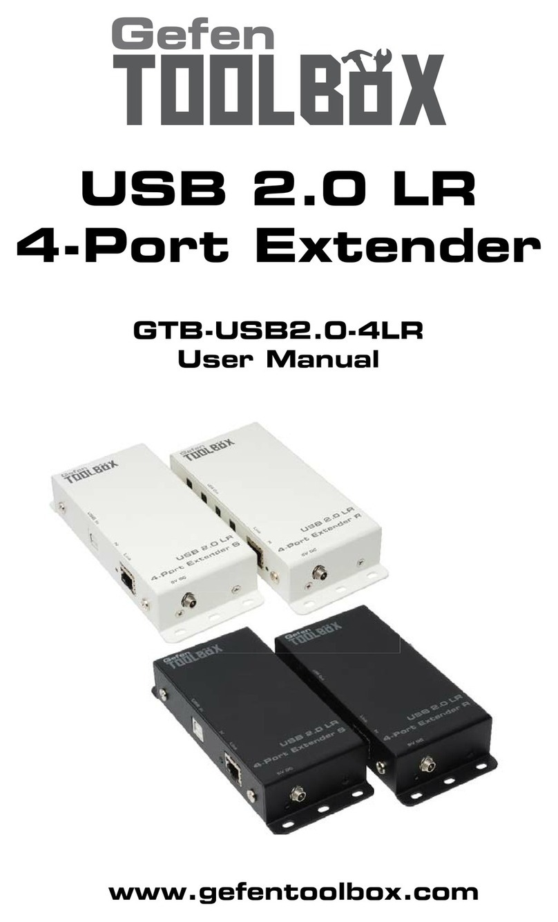 Gefen ToolBox GTB-USB2.0-4LR user manual