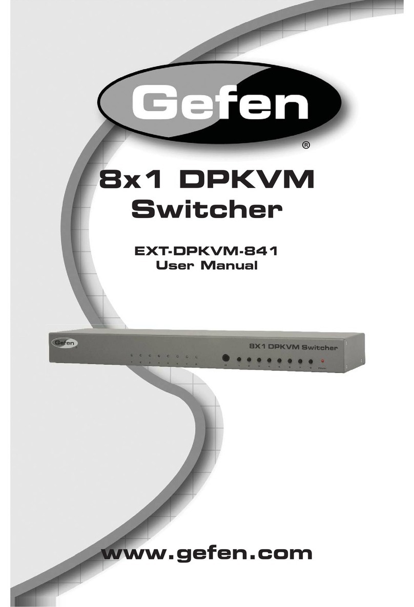 Gefen EXT-DPKVM-841 User manual Gefen EXT-DPKVM-841 User manual