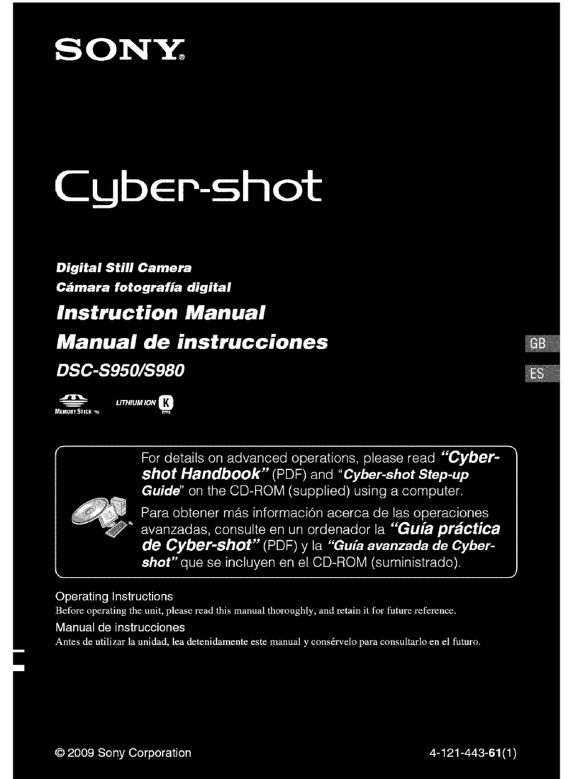 Sony Cyber-shot DSC-S950 instruction manual