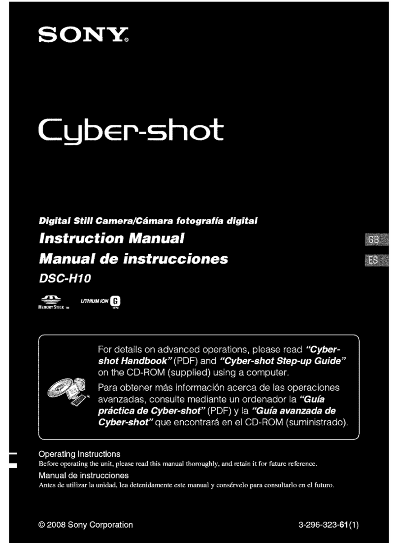 Sony Cyber-shot DSC-H10 instruction manual