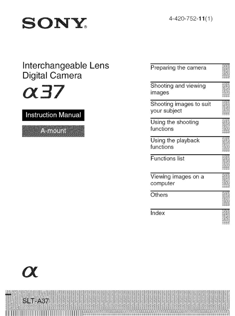 Sony Alpha SLT-A37 User manual