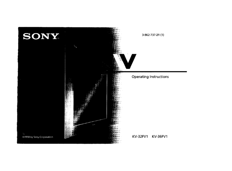 Sony FD Trinitron WEGA KV-36FV1 User manual