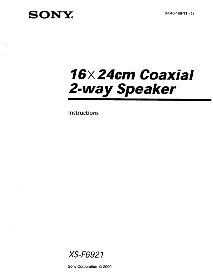 Sony XS-F6921 instructions
