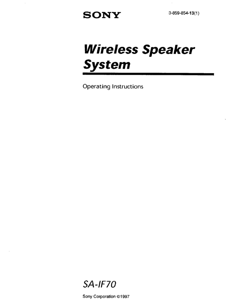 Sony SA-IF70 User manual