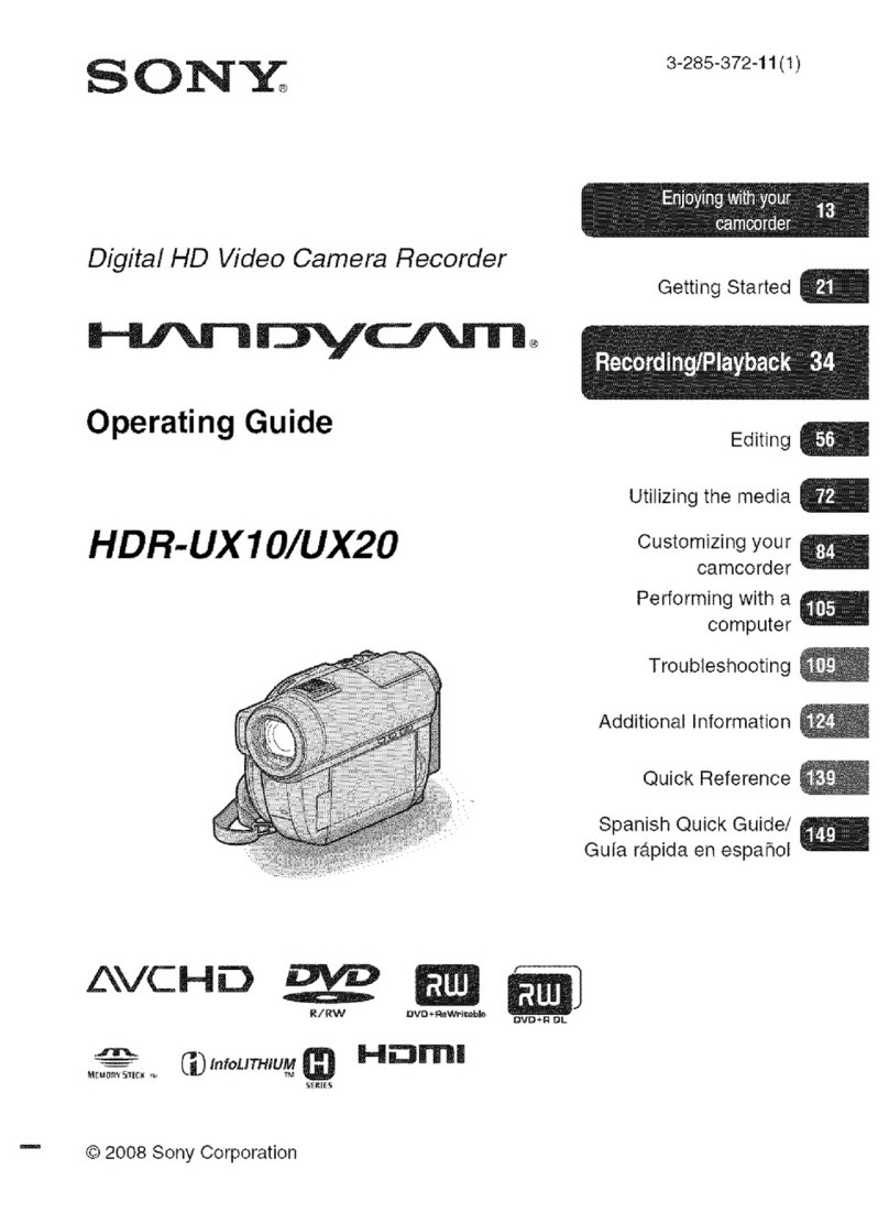 Sony Handycam HDR-UX10 User manual