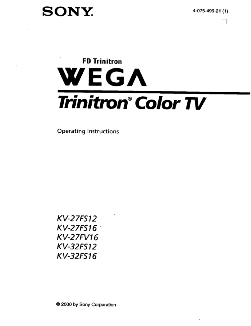Sony KV-27FS16 - 27" Trinitron Wega User manual