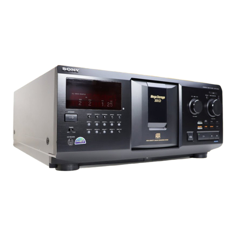 Sony MegaStorage CDP-CX355 User manual Sony MegaStorage CDP-CX355 User manual