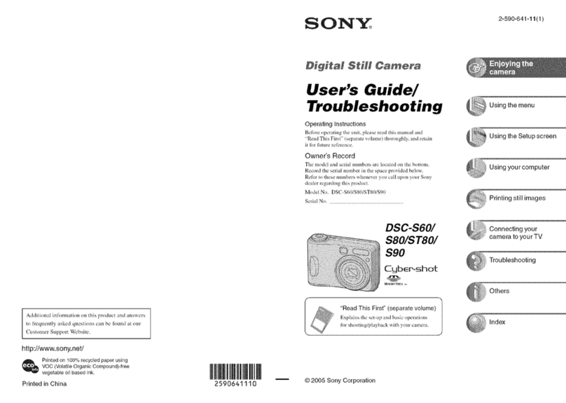 Sony DSC-S60 Fall 2005 Operating instructions