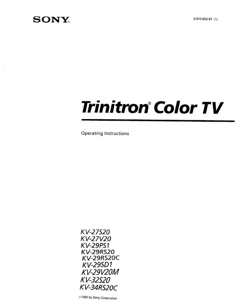 Sony Trinitron KV-27V20 User manual