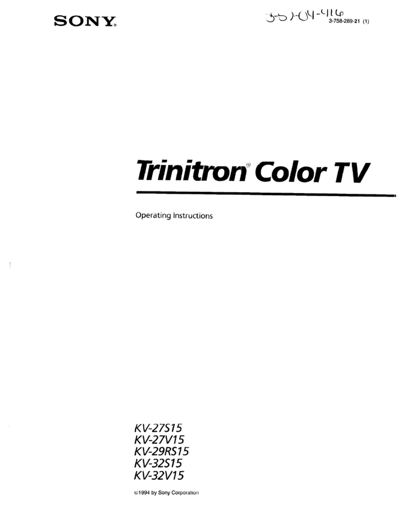 Sony Trinitron KV-32S15 User manual